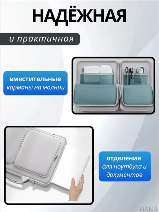 Сумка для ноутбука, документов, для всех видов ноутбуков, 15.6 и 14 дюймов