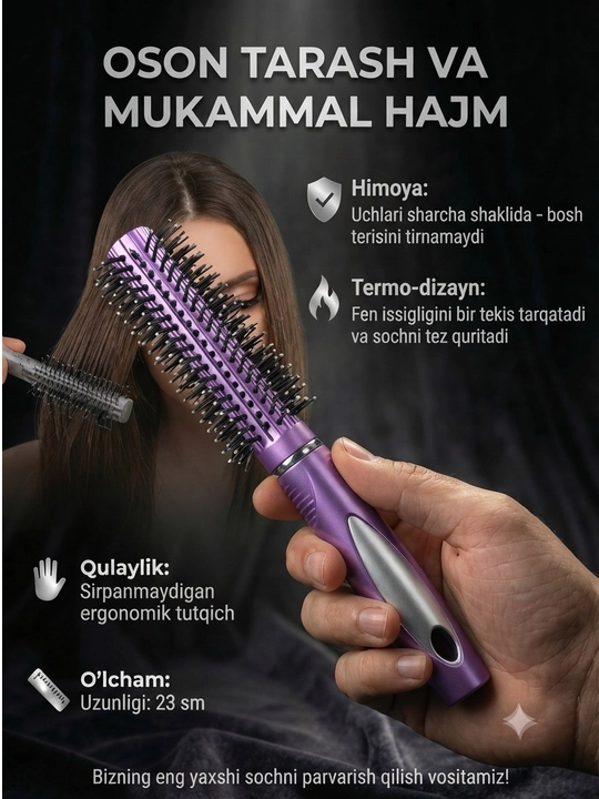 Ukladka taroq,fen taroq,dumaloq taroq soch tarash tarog'i - 