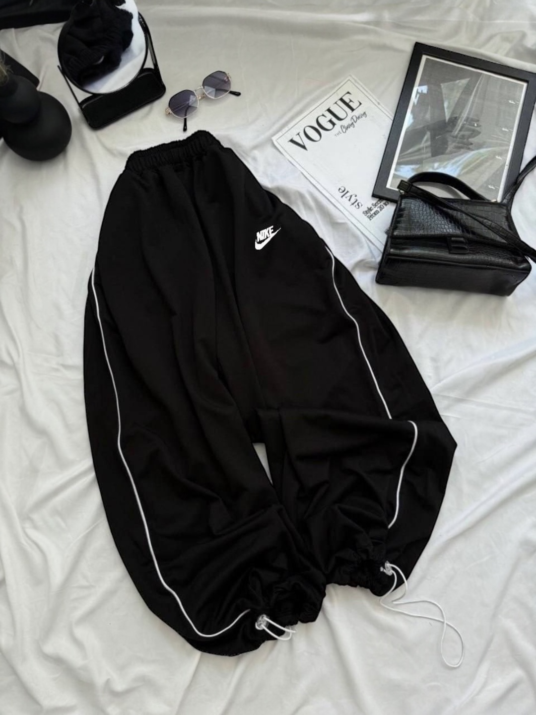 Ayollar uchun  keng sport shim material ikki ip trikotaj Oversize standart razmer 44–50 - 