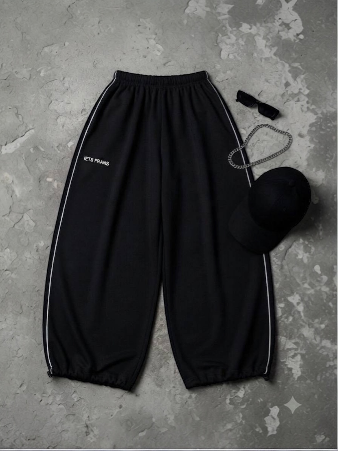 Ayollar uchun  keng sport shim material ikki ip trikotaj Oversize standart razmer 44–50 - 