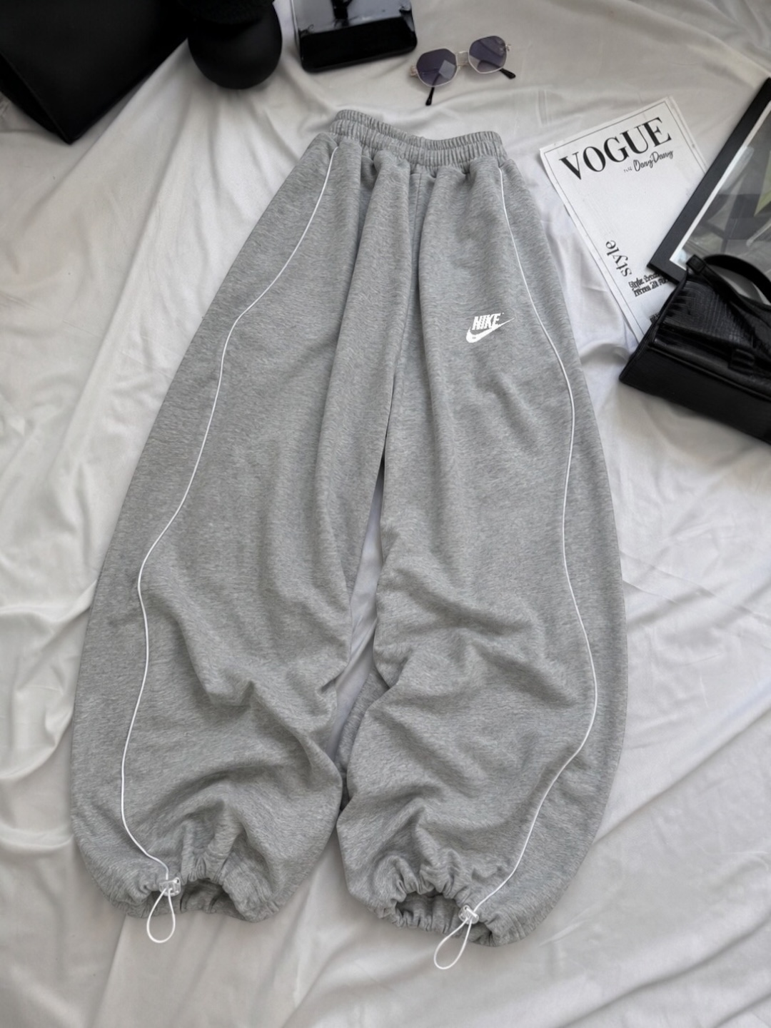 Ayollar uchun  keng sport shim material ikki ip trikotaj Oversize standart razmer 44–50 - 