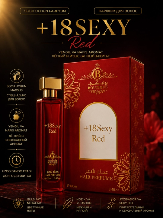 Soch uchun atir Boutique — nafis va yoqimli hid, ayollar va erkaklar uchun, 10-200 ml - 
