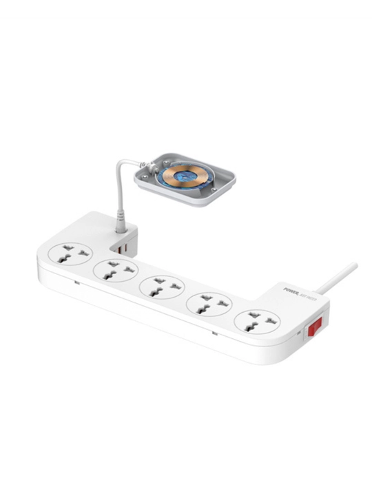LDNIO SN5311W Удлинитель 2500W 5 Розеток USB PD QC 20W Беспроводная Зарядка 15W