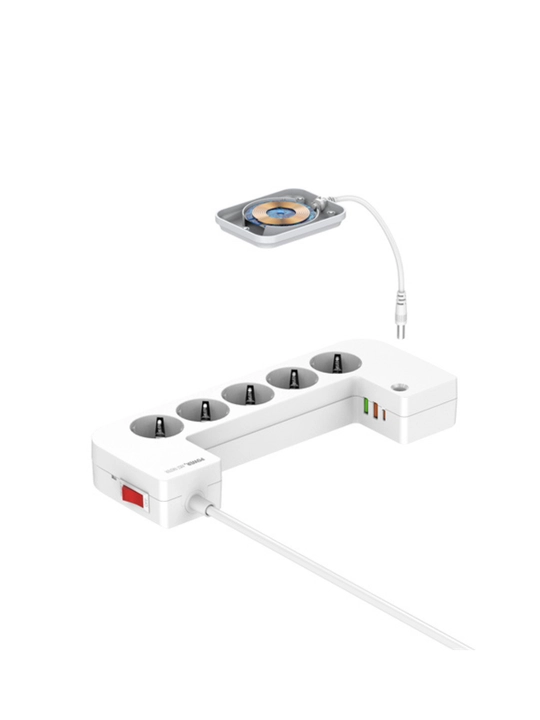 LDNIO SN5311W Удлинитель 2500W 5 Розеток USB PD QC 20W Беспроводная Зарядка 15W