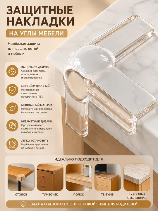 Bolalar uchun mebel burchak himoyasi, silikon qoplamalar, xavfsiz yumshoq burchakchalar - 