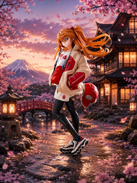 Аниме фигурка Asuka Shikinami Langley Evangelion