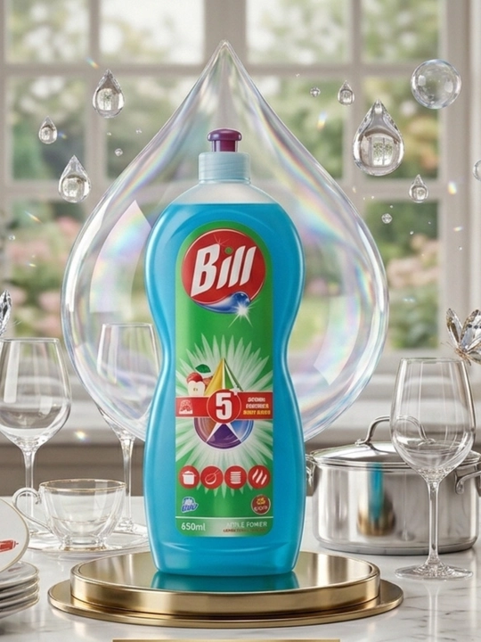 Bilur / Bill idish yuvish geli - yaltiroqlik va yog‘ni yo‘qotish uchun konsentrat - 