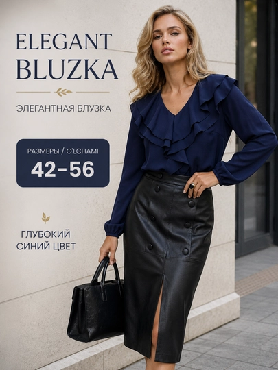 Ayollar bluzkasi, ofis ko‘ylagi, klassik - 