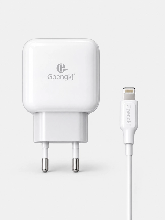 Зарядное устройство Gpengkj 18 Вт для телефона, USB-адаптер и кабель Type-C 1 м
