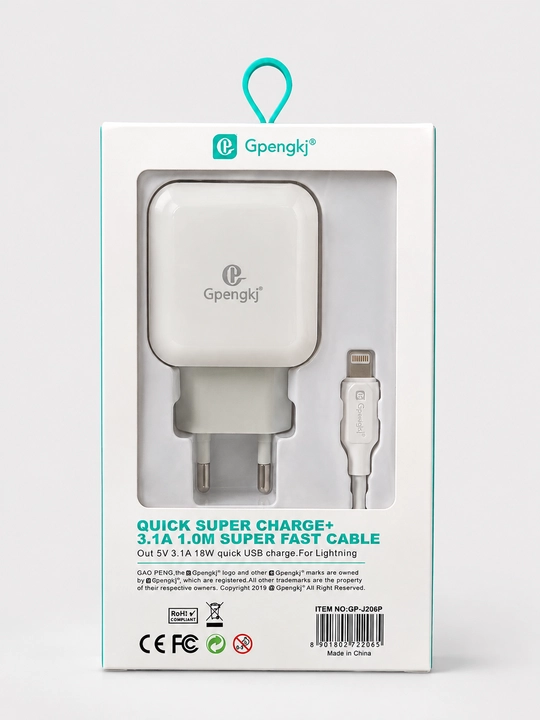 Зарядное устройство Gpengkj 18 Вт для телефона, USB-адаптер и кабель Type-C 1 м