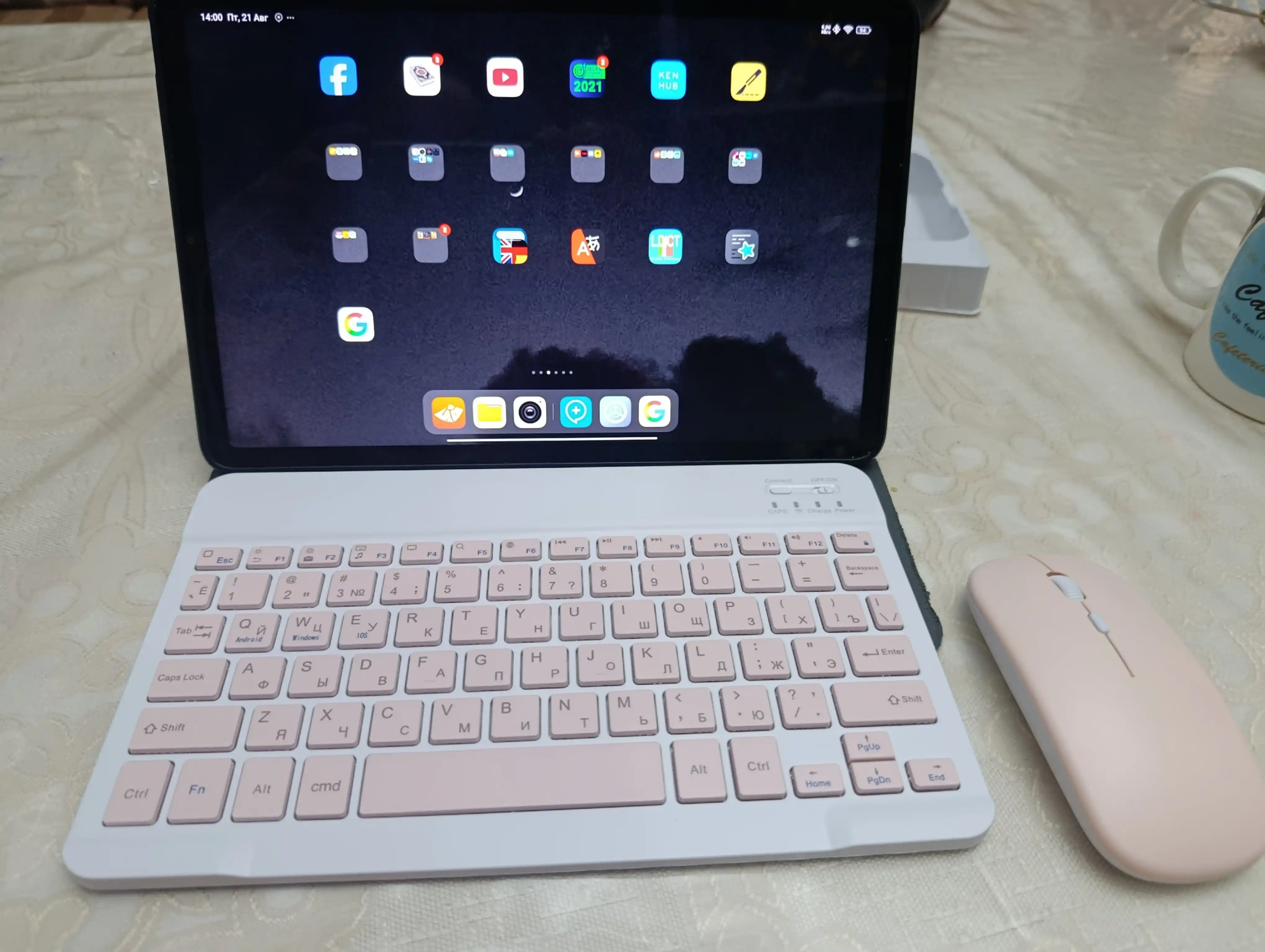 Simsiz Bluetooth klaviatura va sichqoncha telefon, noutbuk va planshet uchun