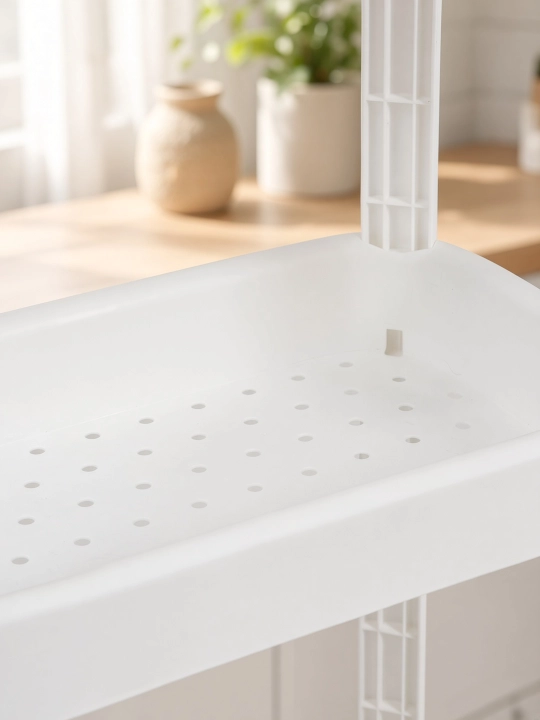 Plastik polka-etajerka tortburchak 2,3,4 darajali ilgichli Aznur Plast mustahkam