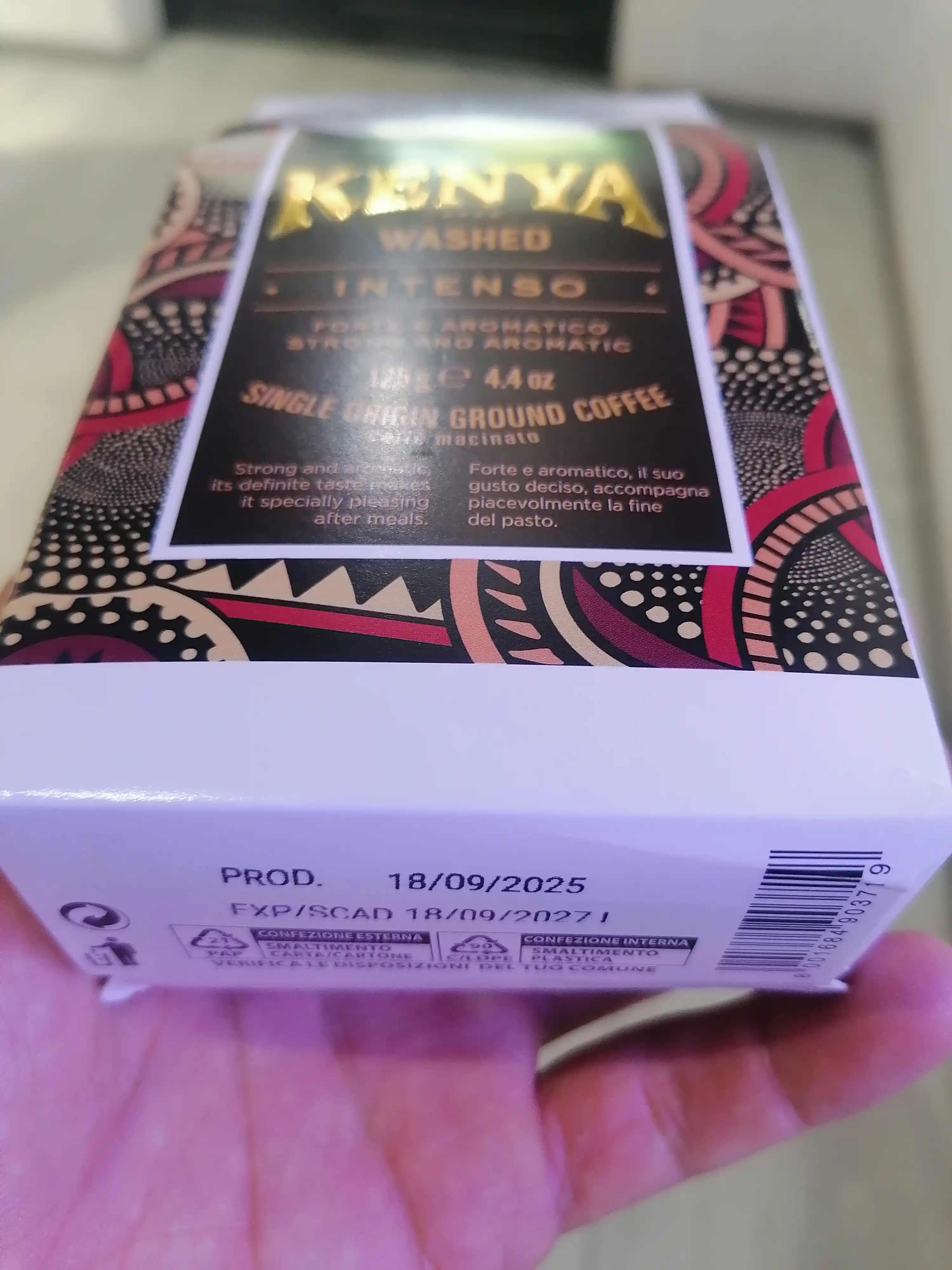 Кофе молотый Caffè Corsini Kenya Washed 125 г, 100% арабика, средняя обжарка