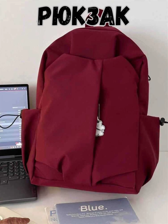 Erkaklar va ayollar uchun ryukzaklar, unisex, brelokli universal