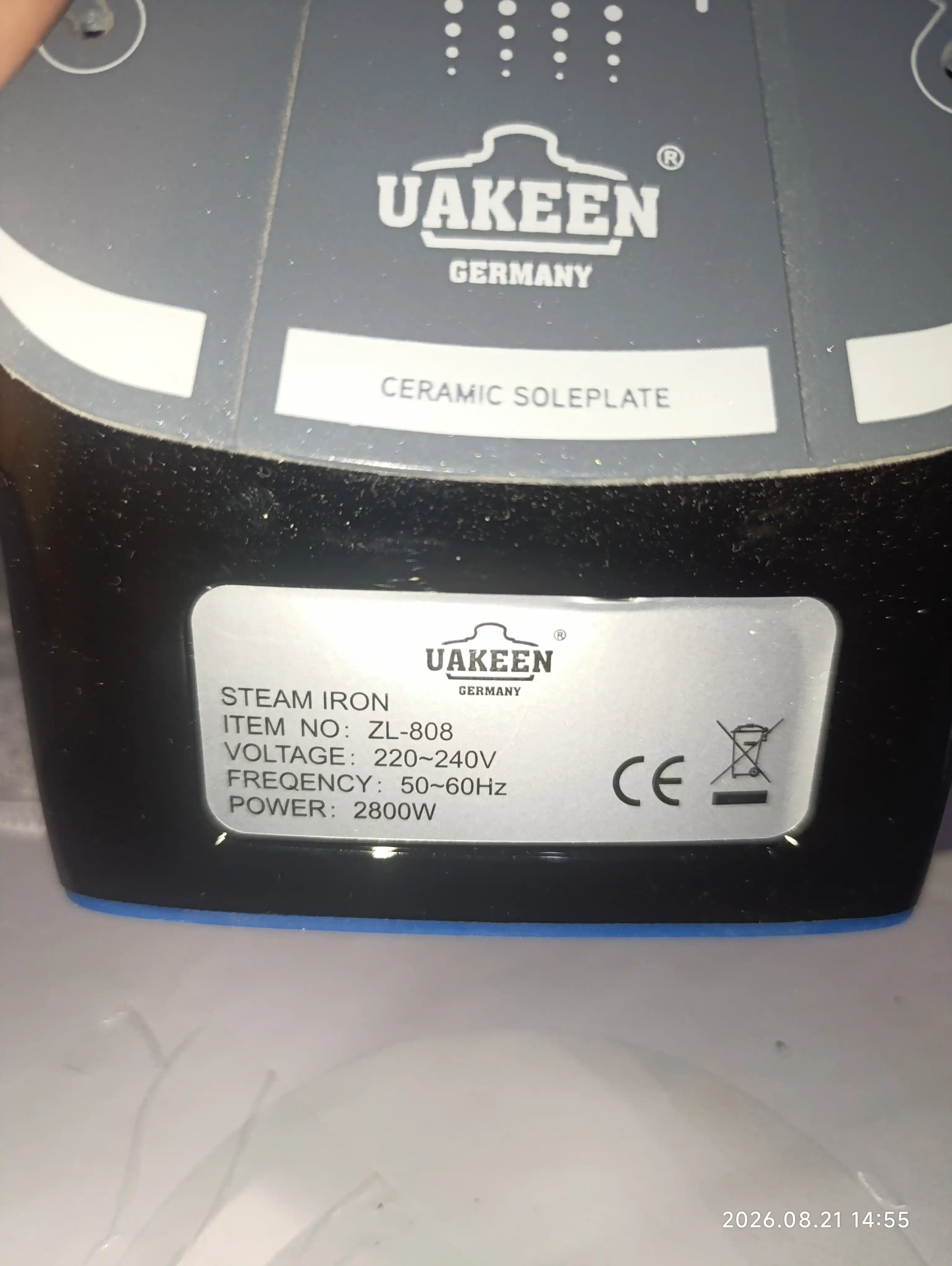 UAKEEN GERMANY bugli dazmol, 3000 Vt, nano-keramik taglik