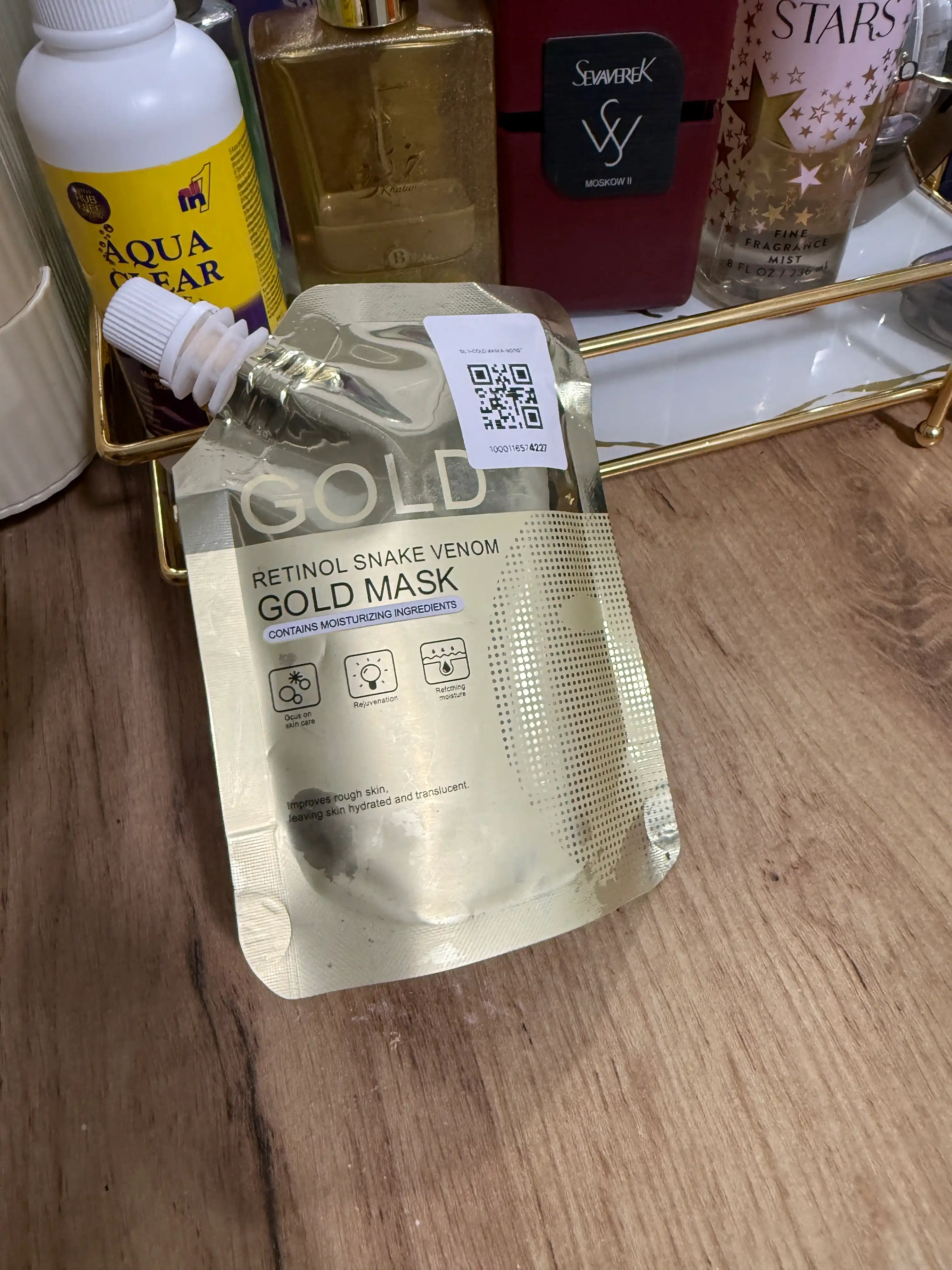 Жидкая маска для лица Gold Mask для увлажнения, омоложения и ухода за кожей лица, 100 г