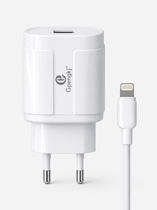 Зарядное устройство Gpengkj 2,4 А, 1 USB, кабель 1 м, Type-C или Lightning - 