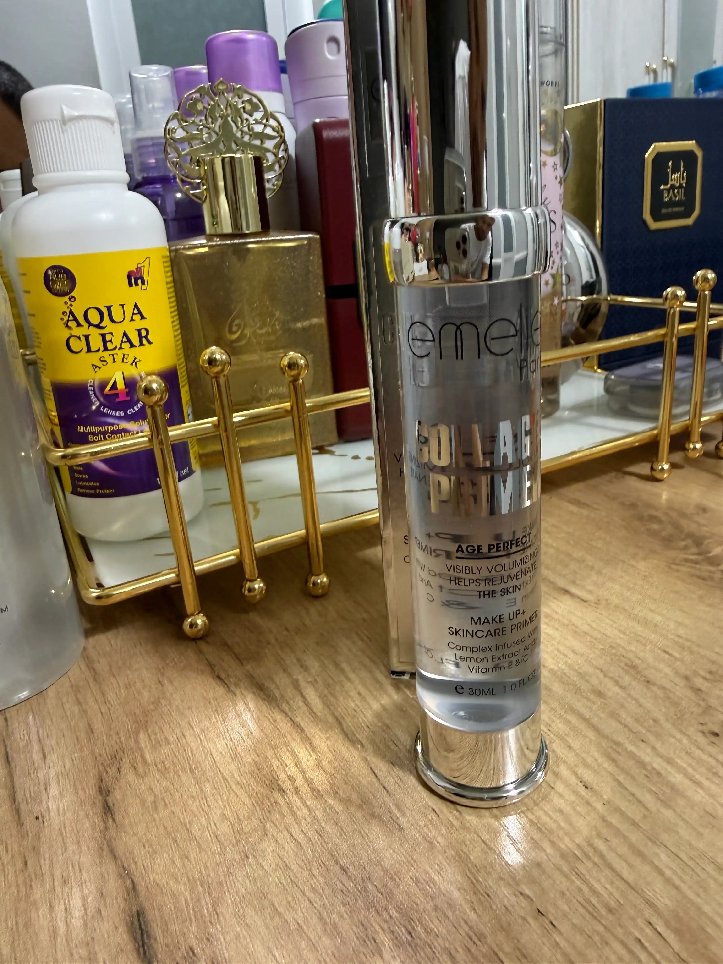 Основа под макияж EMELIE 24K GOLD, база под макияж для лица, праймер, тональная основа, 30 г