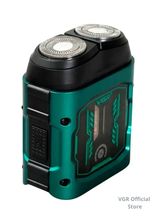 VGR Professional Shaver —  шейвер, 9000 RPM, электробритва титановая сетка, LED дисплей
