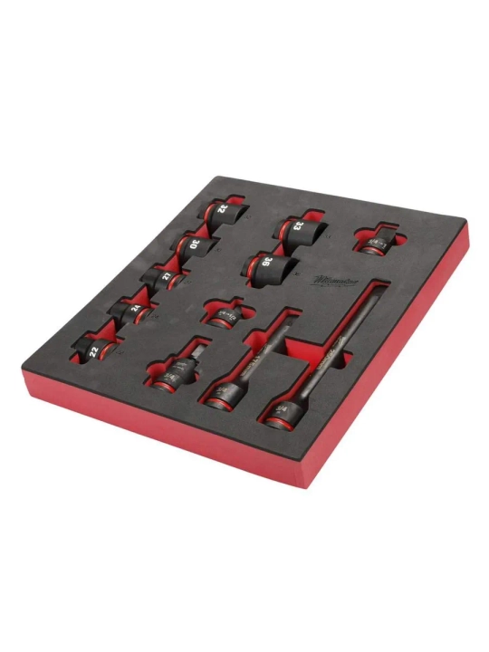 Головка набор Milwaukee 3/4 Skts. STD foam set 1-12pc