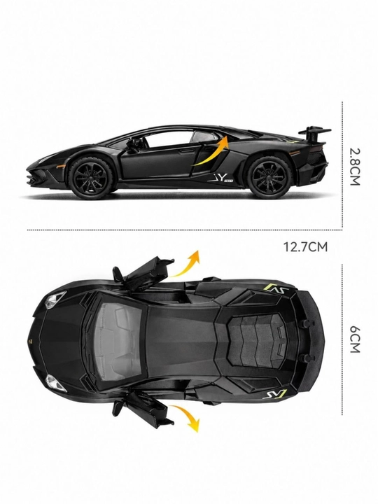 Temirli mashina Ferrrari va Lombarghini 1:36 masshtab, sovg'a uchun kolleksiya uchun