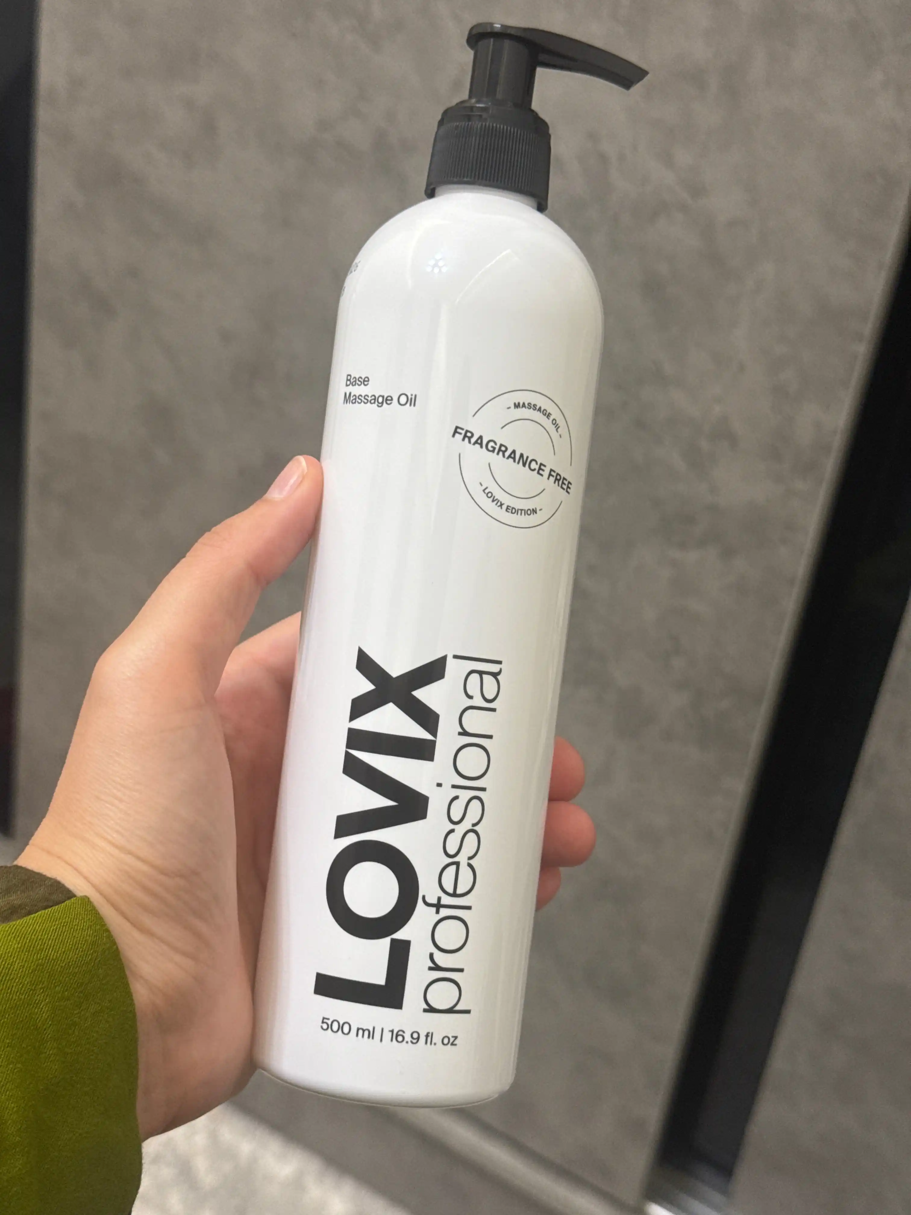 Tana va yuz massaji yog'i LOVIX, hidsiz, professional moy, 500 ml