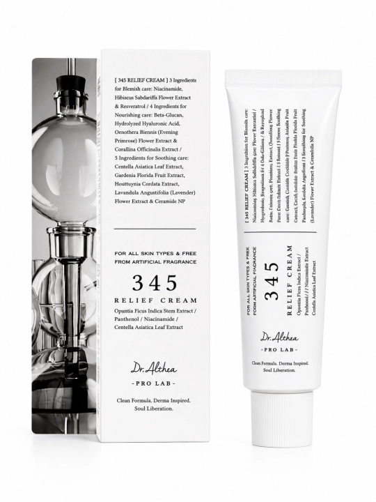 DR.ALTHEA 345 Relief Cream — увлажняющий и успокаивающий крем для лица, 50 мл