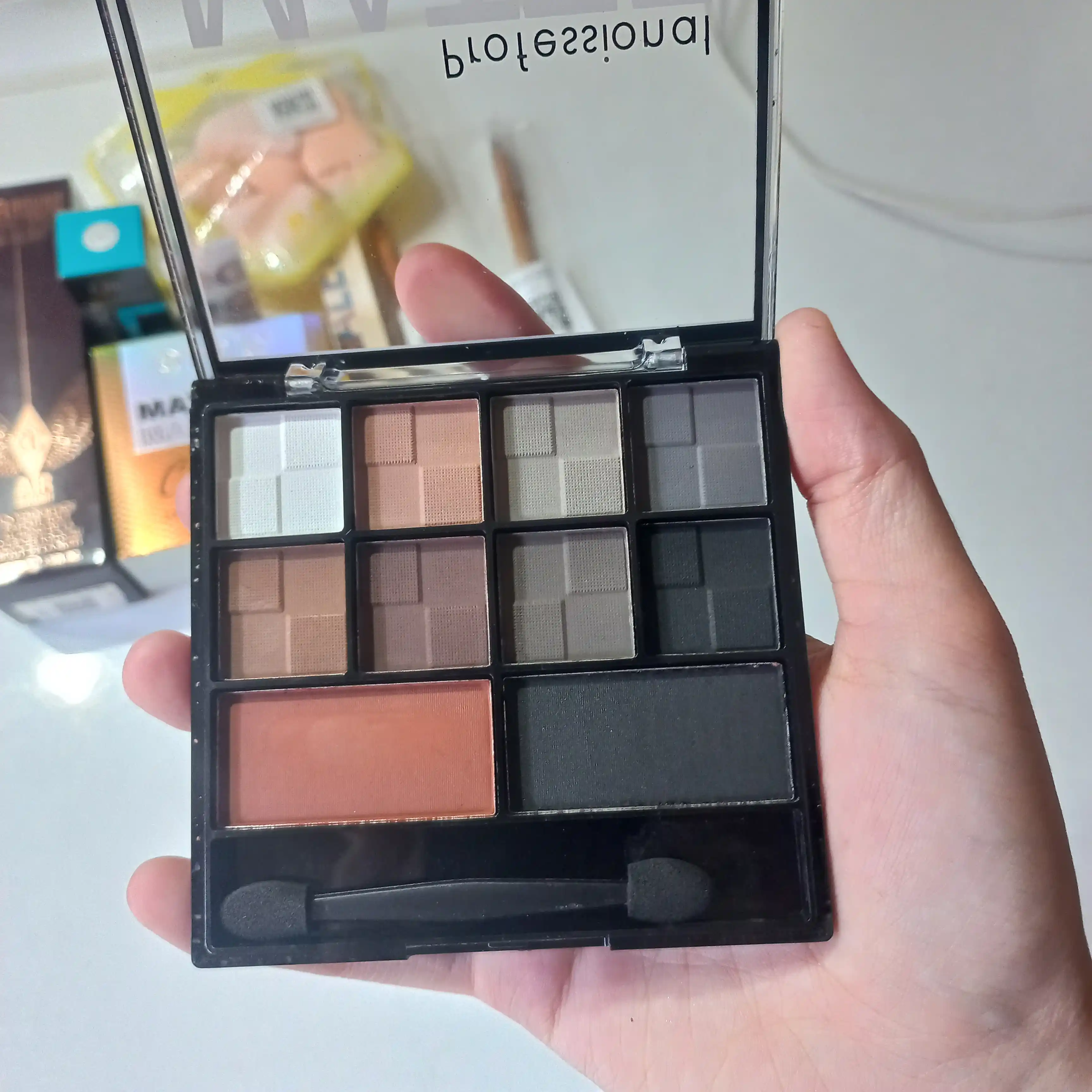 Палитра матовых теней для век, MATTE PROFESSIONAL тени для кожи вокруг глаз, из 10 цветов