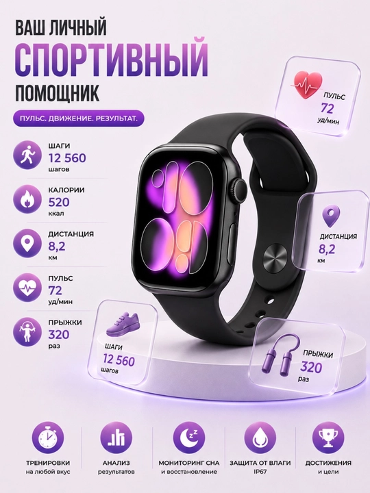 Aqlli soat va simsiz quloqchin to‘plami, 7 remeshok sport va kundalik foydalanish uchun