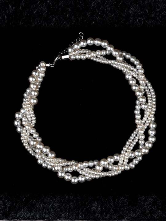 Ayollar uchun brend uslubidagi tilla rang choker, nafis taqinchoq, marjon va zanjir marjon
