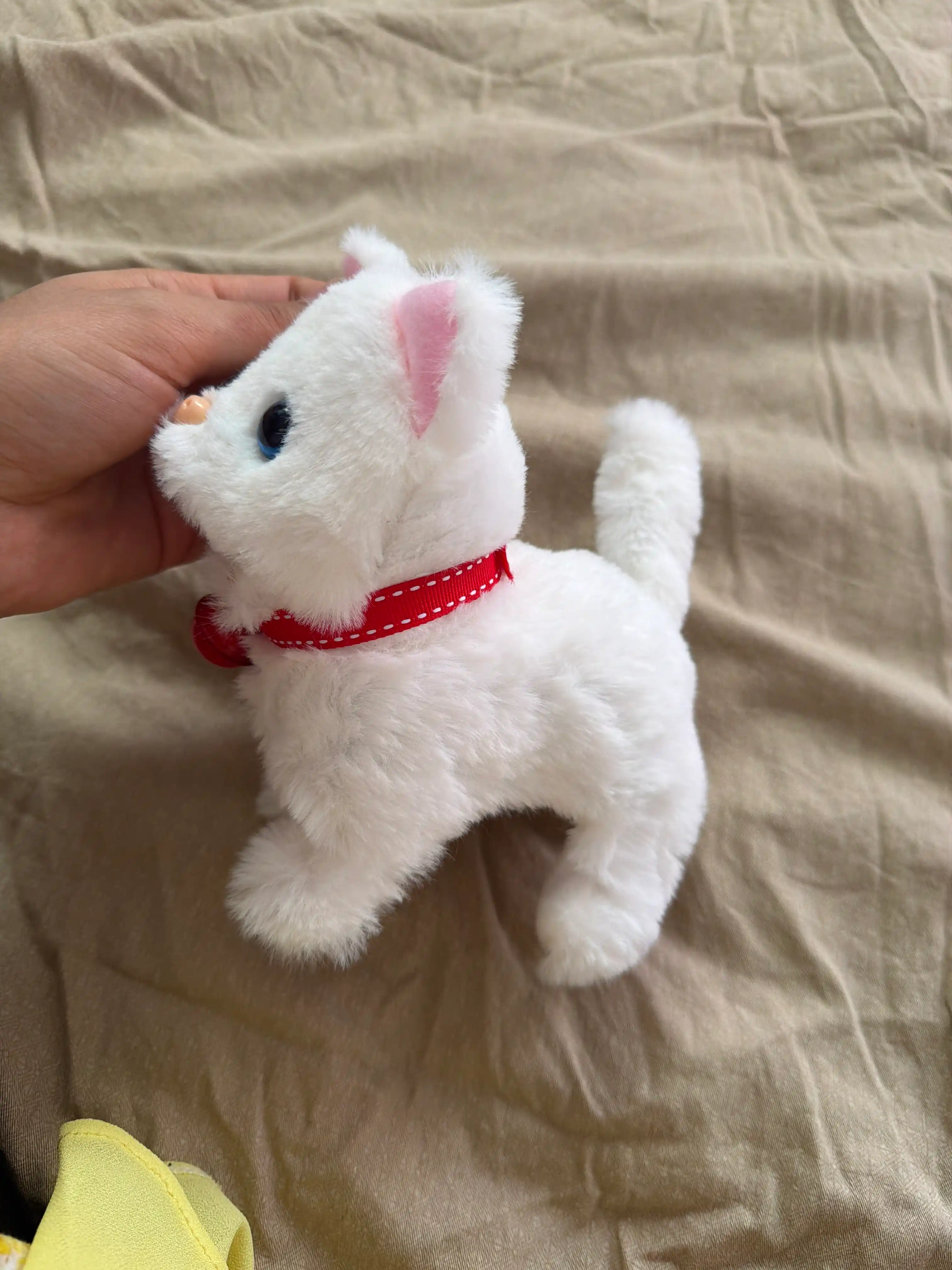 Котенок игрушка интерактивная, кошка робот, собачка робот, умный кот ходит, мяукает, лает