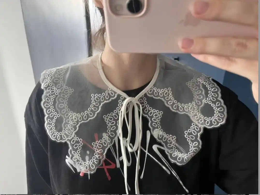 Воротник для женских и девичьих платьев, женские платья, белая женская рубашка,