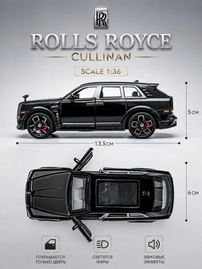 Temirli mashina Rolls Royse, Range Rover, Tayota va Tesla 1:36 masshtab