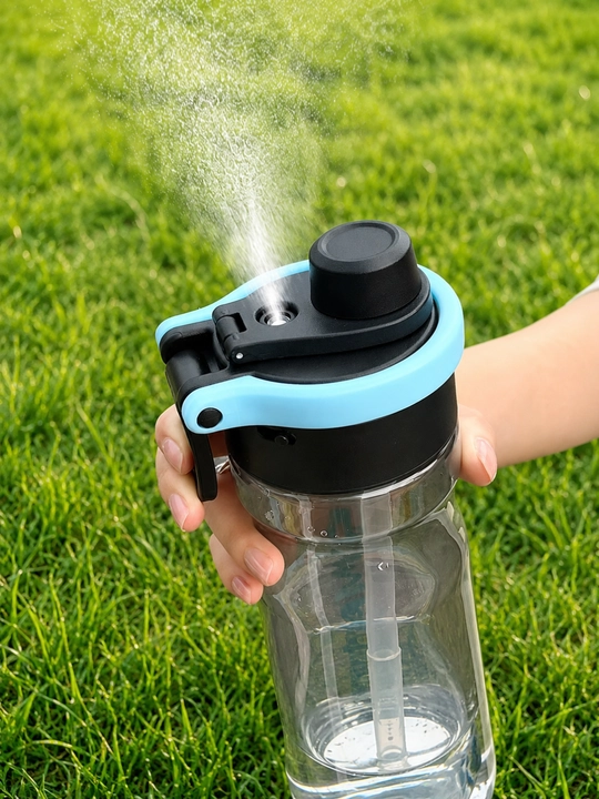 Бутылка для воды для спортивных тренировок, с функцией распыления воды, 750 мл