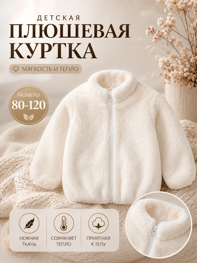 Детская плюшевая куртка - 