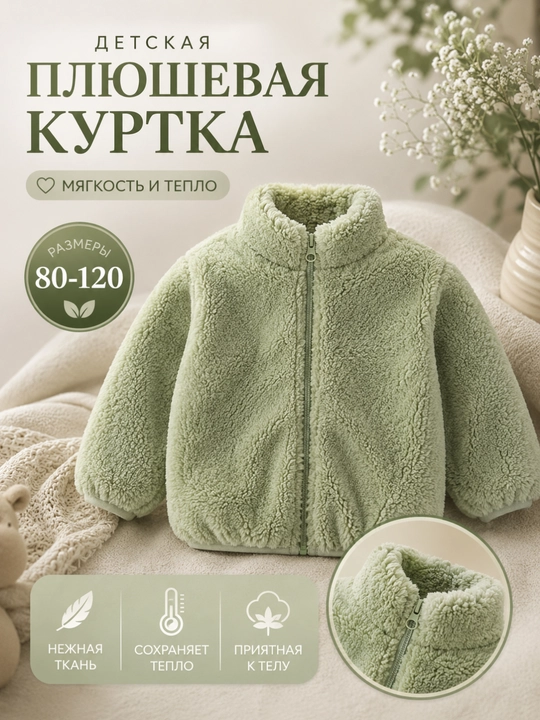 Детская плюшевая куртка - 