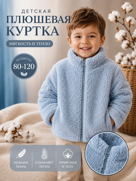 Детская плюшевая куртка