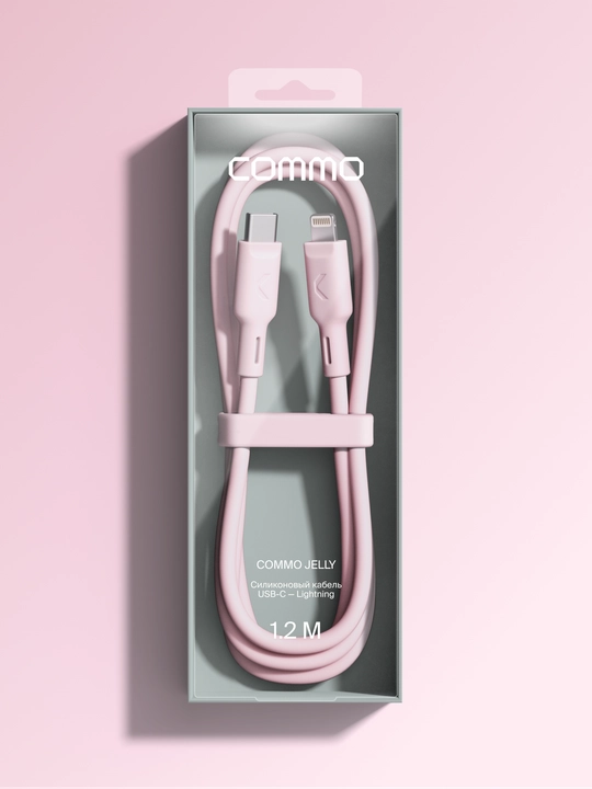COMMO Jelly USB Type-C - Lightning MFI kabeli, 1,2 m