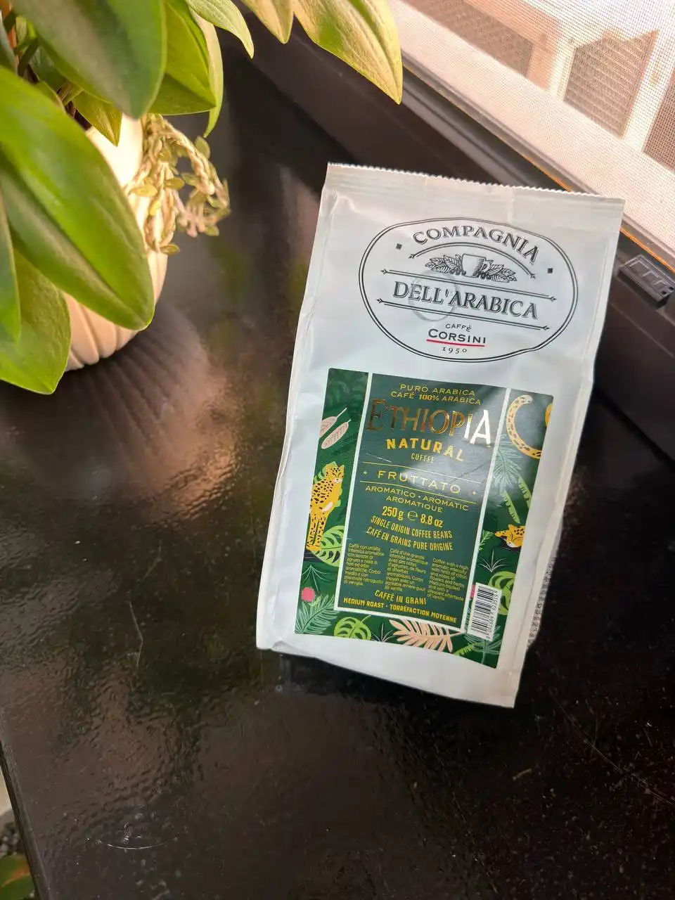 Кофе в зернах Corsini Ethiopia Natural 250 г 100% арабика, средняя обжарка