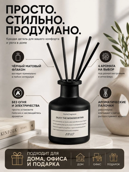 JISHE uy, avtomobil va ofis uchun havo aromatizatori, 50 ml