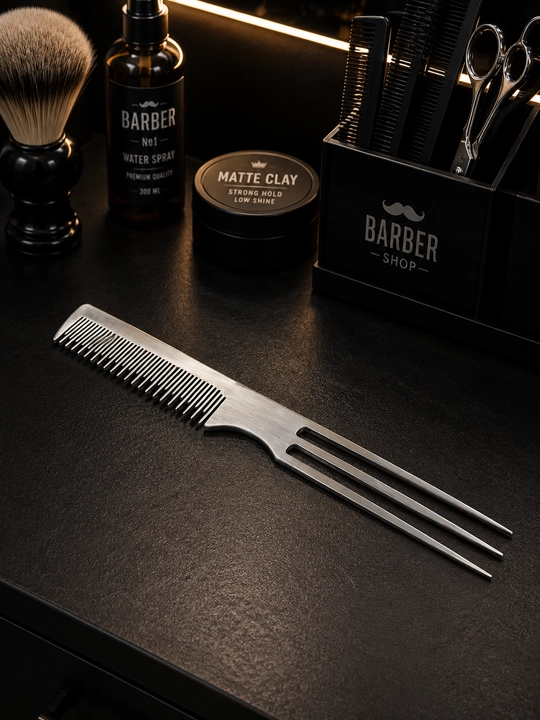 Professional Barber Metall Taroqlar — 3 xil - 