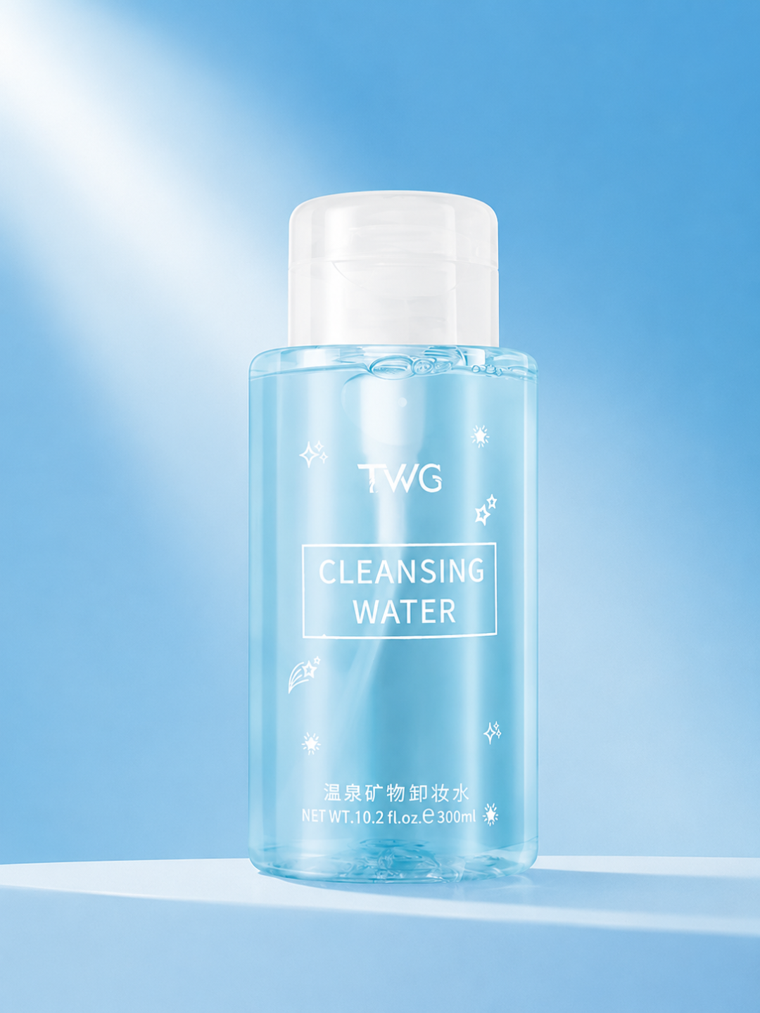 TWG Cleansing Water Mitsellyar suvi – Makiyajni tozalash va yuzni tozalash uchun, 300 ml