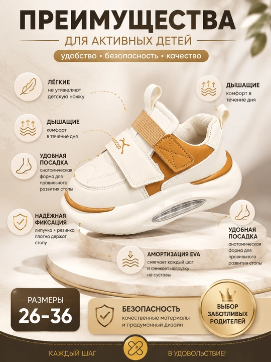 Детские кроссовки для мальчика и девочки