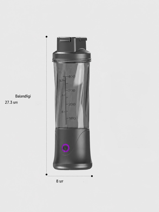 Mini blender sharbat tayyorlash uchun, smuzi va kokteyller uchun, yuqori quvvat, 450 ml