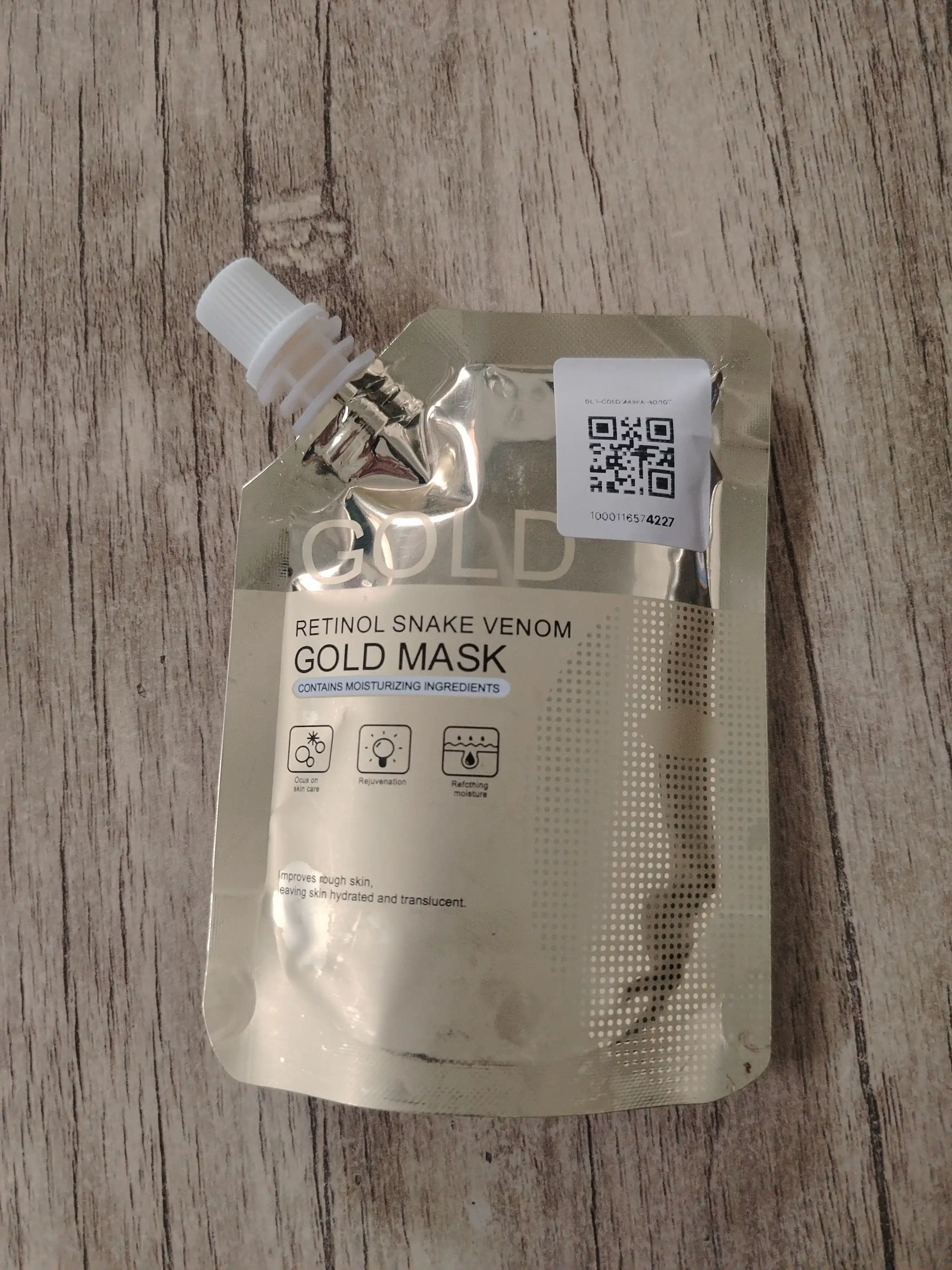Жидкая маска для лица Gold Mask для увлажнения, омоложения и ухода за кожей лица, 100 г