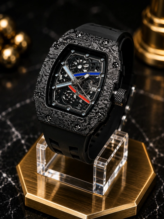 Мужские часы в стиле AULITER - Richard Mille, кварцевый механизм, в подарочной коробке - 