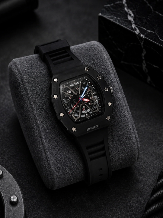 Мужские часы в стиле AULITER - Richard Mille, кварцевый механизм, в подарочной коробке