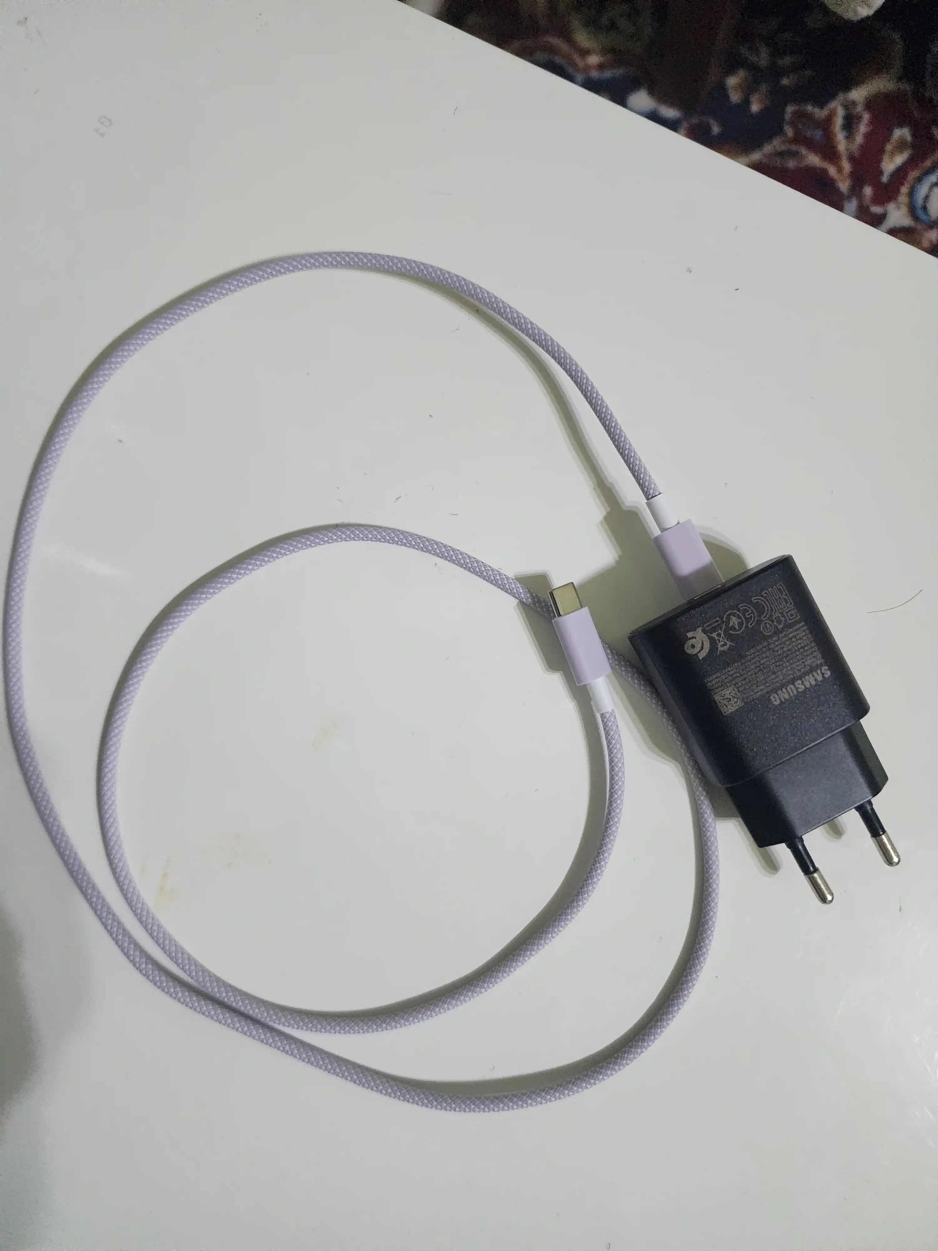 USB Type-C – Type-C kabel, 60W, 6A, tezkor zaryadlash va ma'lumot uzatish uchun, 1 m