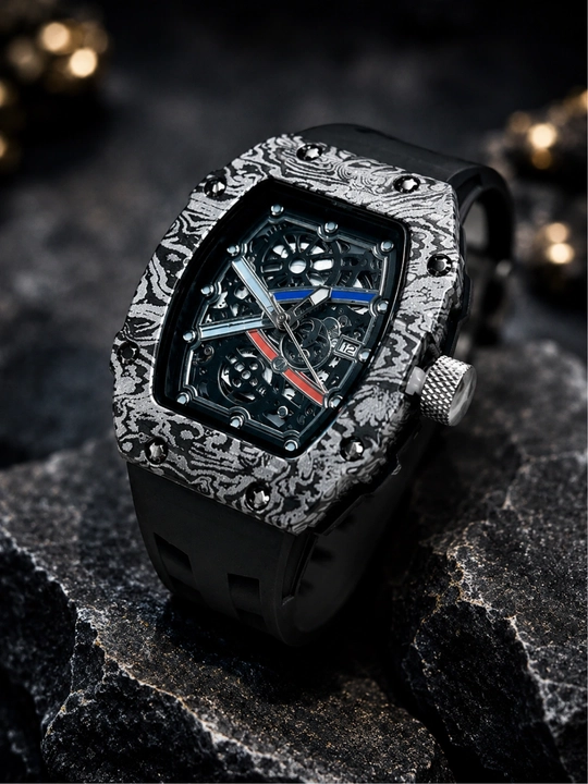 Мужские часы в стиле AULITER - Richard Mille, кварцевый механизм, в подарочной коробке