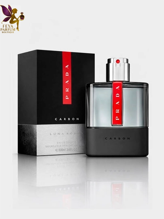 Парфюм вода для мужчин Prada Luna Rossa Carbon, Рrada black 100 мл, свежий аромат  - 